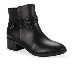 Style &Co Women's Rubyyy Almond Toe Belt Booties, Black Ankle Boots/ Size 7.5